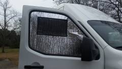 Passenger side insulated no seeum screens with flaps
